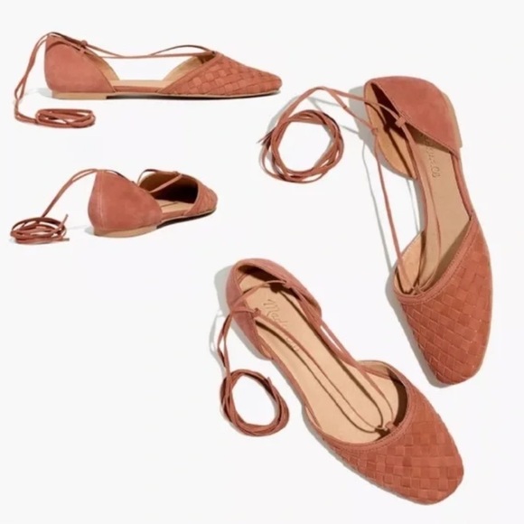 Madewell Celina Flats Woven Bohemian Flats with laces - Picture 4 of 5